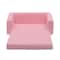 Delta Children Cozee Flip Out Sherpa 2 in 1 Convertible Sofa to Lounger for Kids